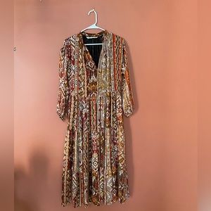 ZARA PATTERNED COVER UP